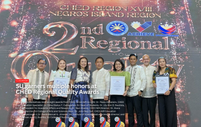SU garners multiple honors at CHED Regional Quality Awards