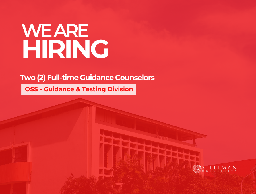 Office of Student Services (OSS) – Guidance and Testing Division (GTD) is hiring two (2) full-time guidance counselors