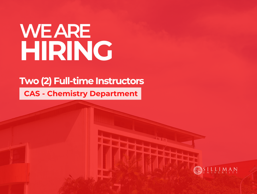 Hiring Two (2) Full-time Instructors for Chemistry Department