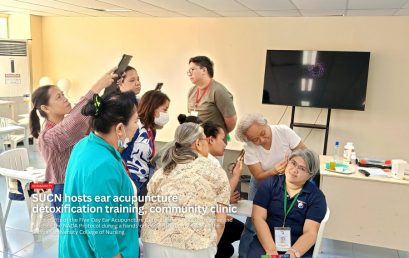 SUCN hosts ear acupuncture detoxification training, community clinic