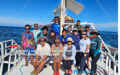 SU, partners conduct marine mammal training and Tañon Strait field survey