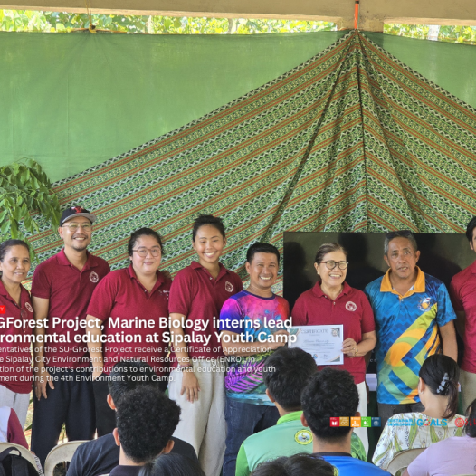 SU-GForest Project, Marine Biology interns lead environmental education at Sipalay Youth Camp