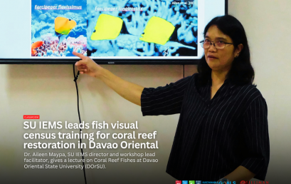 SU IEMS leads fish visual census training for coral reef restoration in Davao Oriental
