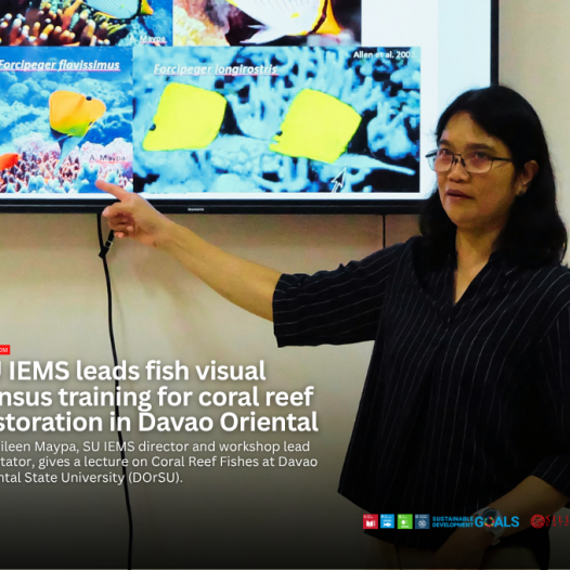 SU IEMS leads fish visual census training for coral reef restoration in Davao Oriental