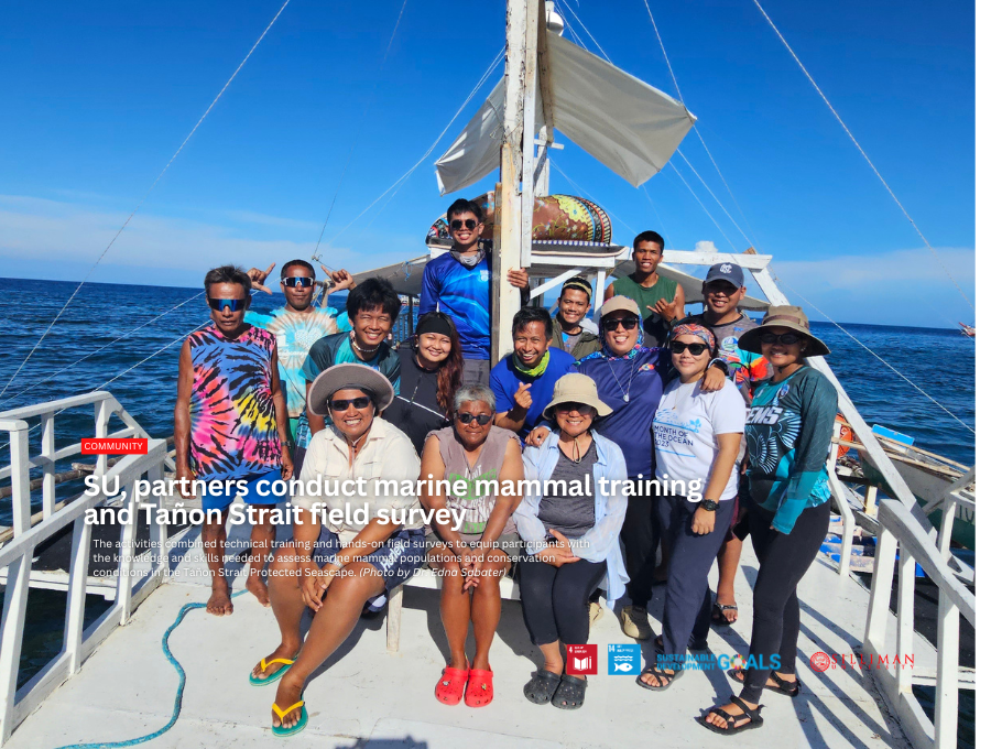 SU, partners conduct marine mammal training and Tañon Strait field survey SU, partners conduct marine mammal training and Tañon Strait field survey
