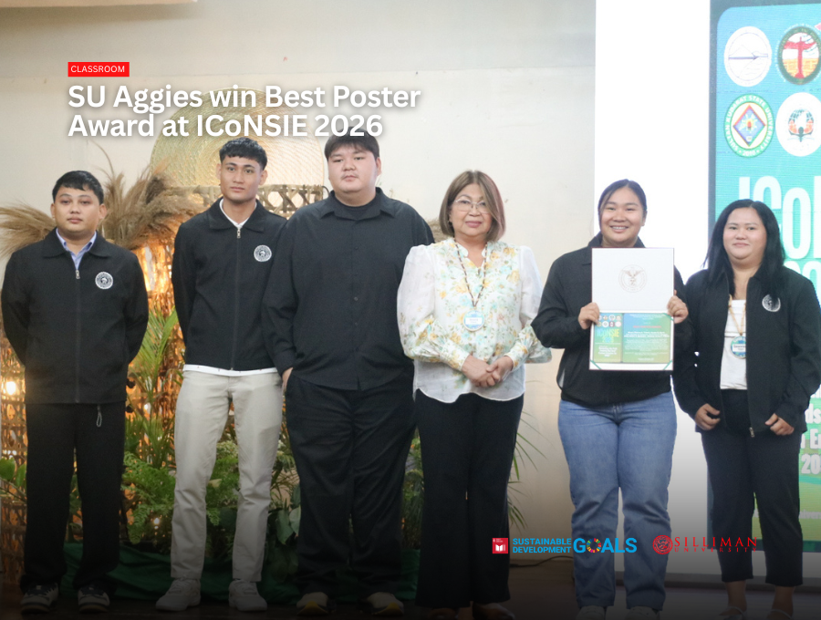 Aggies students receive their award. (Photo: University of the Philippines-Cebu)