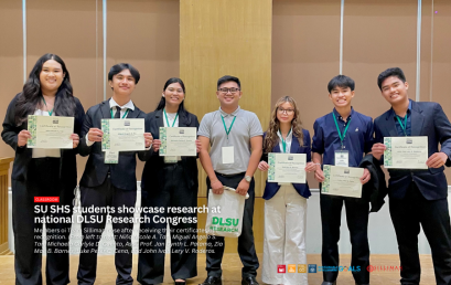 SU SHS students showcase research at national DLSU Research Congress