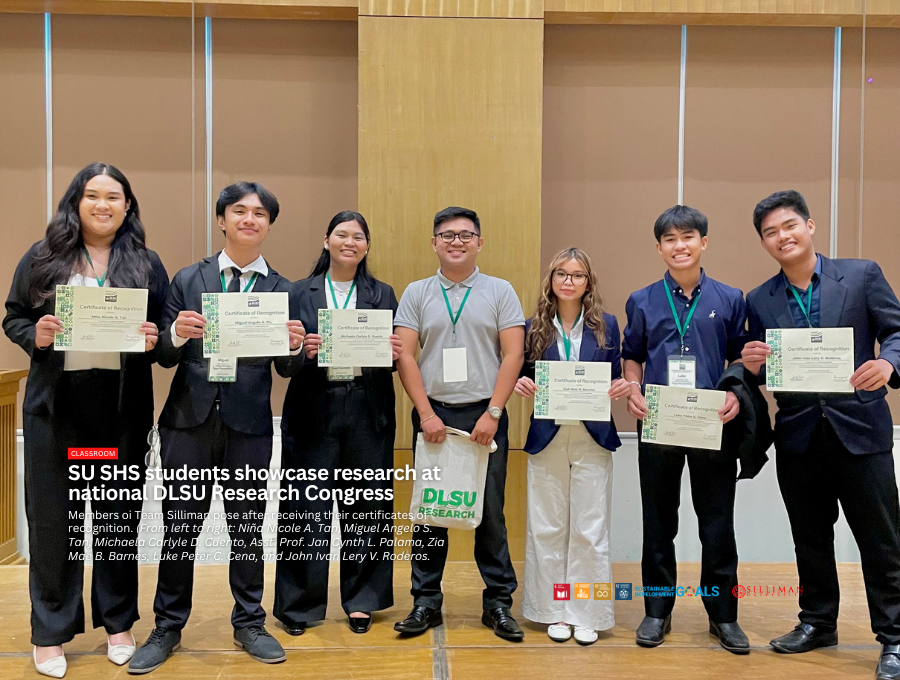 SU SHS students showcase research at national DLSU Research Congress