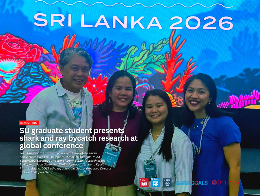 SU graduate student presents shark and ray bycatch research at global conference SU graduate student presents shark and ray bycatch research at global conference