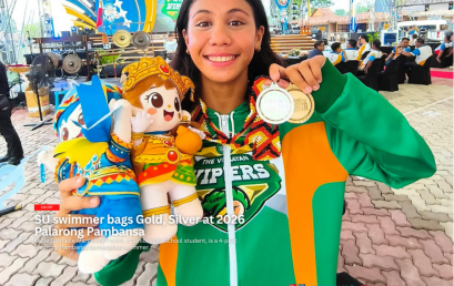SU swimmer bags Gold, Silver at 2026 Palarong Pambansa