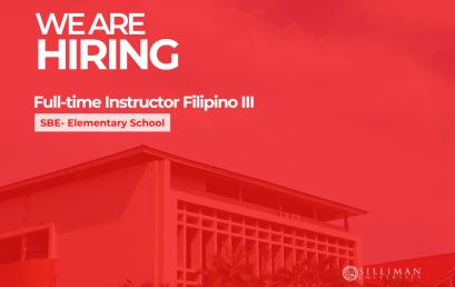 School of Basic Education (SBE) – Elementary School is hiring a full-time instructor for Filipino III