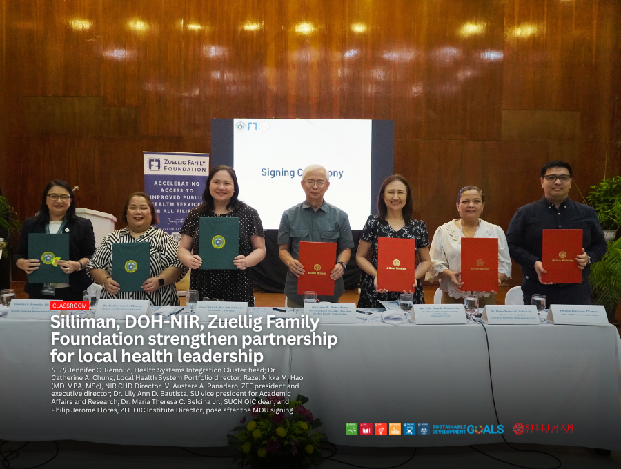 Silliman, DOH-NIR, Zuellig Family Foundation strengthen partnership for local health leadership Silliman, DOH-NIR, Zuellig Family Foundation strengthen partnership for local health leadership