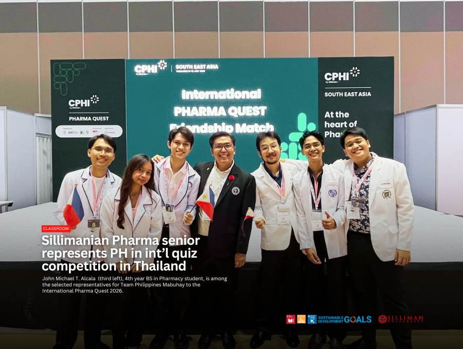 Sillimanian Pharma senior represents PH in int’l quiz competition in Thailand Sillimanian Pharma senior represents PH in int’l quiz competition in Thailand