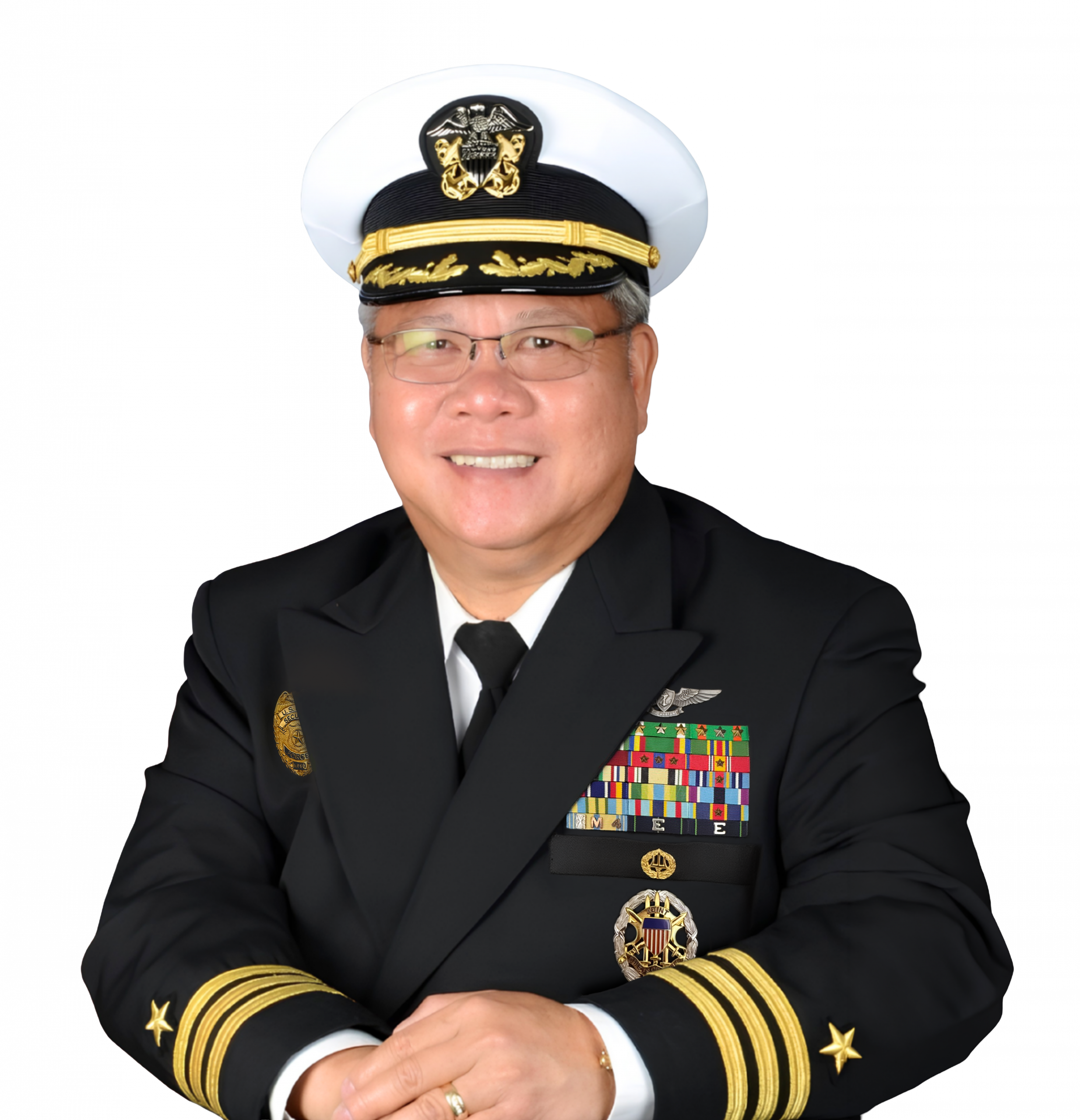 Portrait of Commander Edwin Somera Mananquil, USN (Ret.)