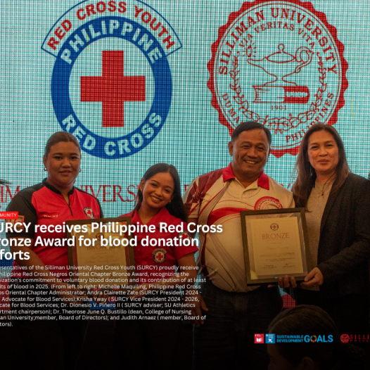 SURCY receives Philippine Red Cross Bronze Award for blood donation efforts
