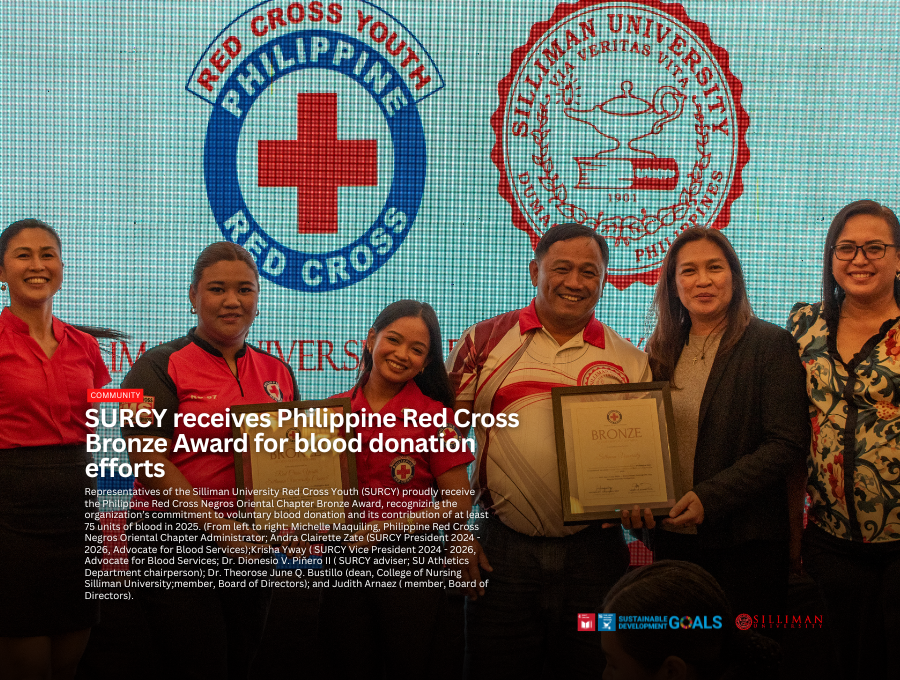 SURCY receives Philippine Red Cross Bronze Award for blood donation efforts