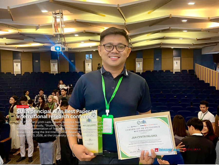 SUES principal wins Best Paper at international research conference