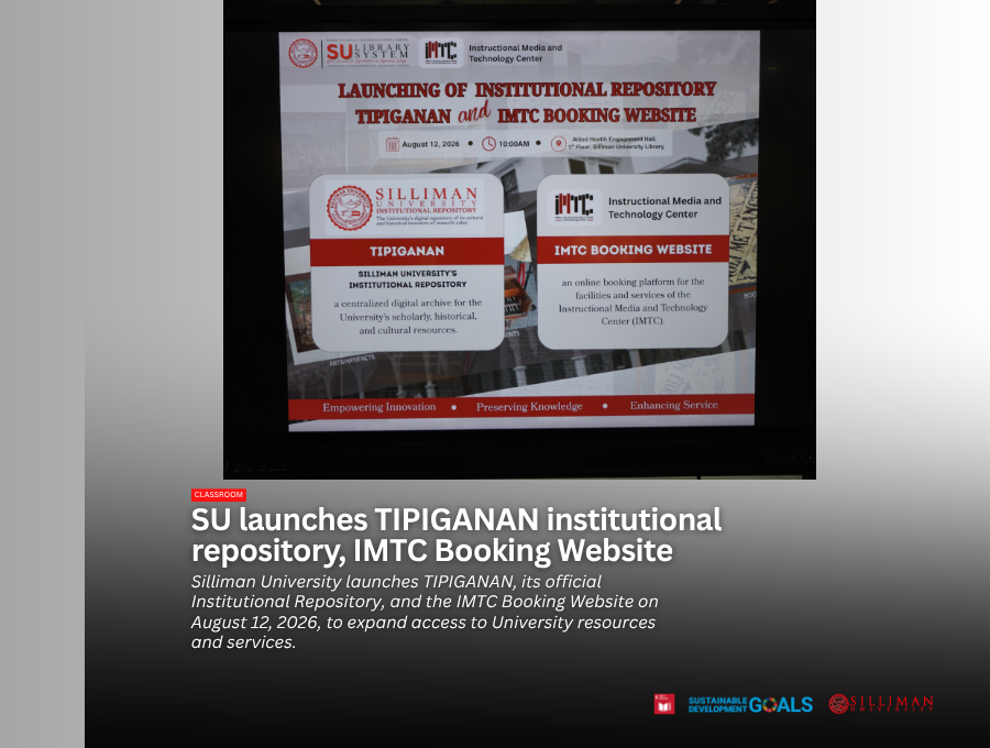 SU launches TIPIGANAN institutional repository, IMTC Booking Website