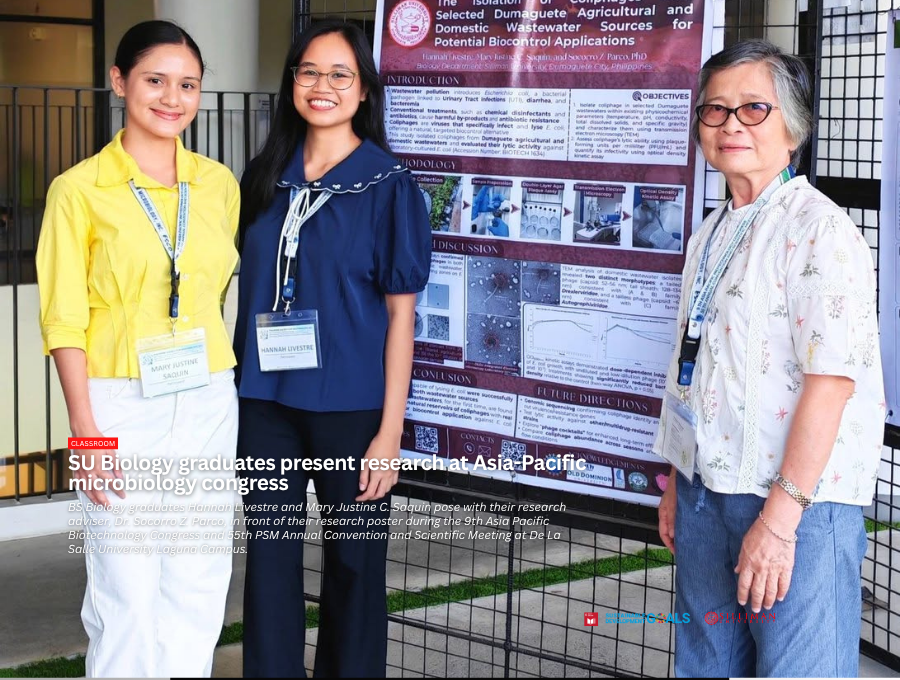 SU Biology graduates present research at Asia-Pacific microbiology congress SU Biology graduates present research at Asia-Pacific microbiology congress