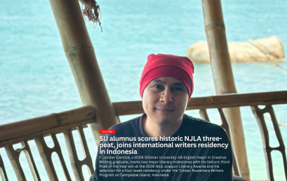 SU alumnus scores historic NJLA three-peat, joins international writers residency in Indonesia