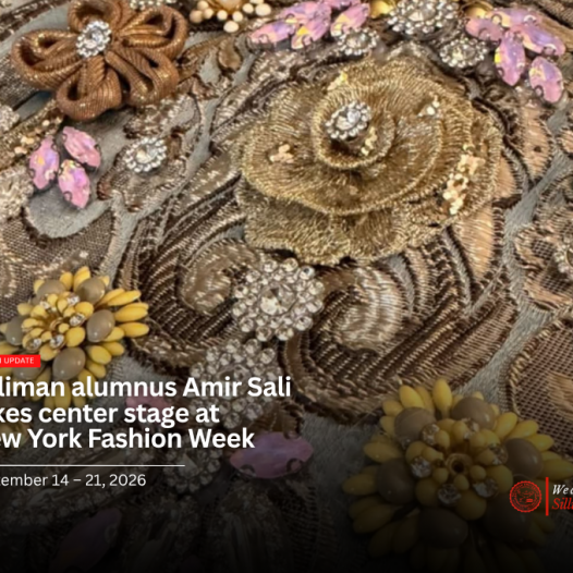 Silliman alumnus Amir Sali takes center stage at New York Fashion Week