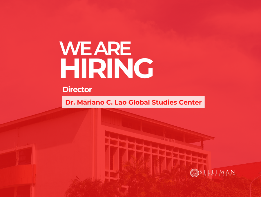The Dr. Mariano C. Lao Global Studies Center is searching for its new Director. The Dr. Mariano C. Lao Global Studies Center is searching for its new Director.