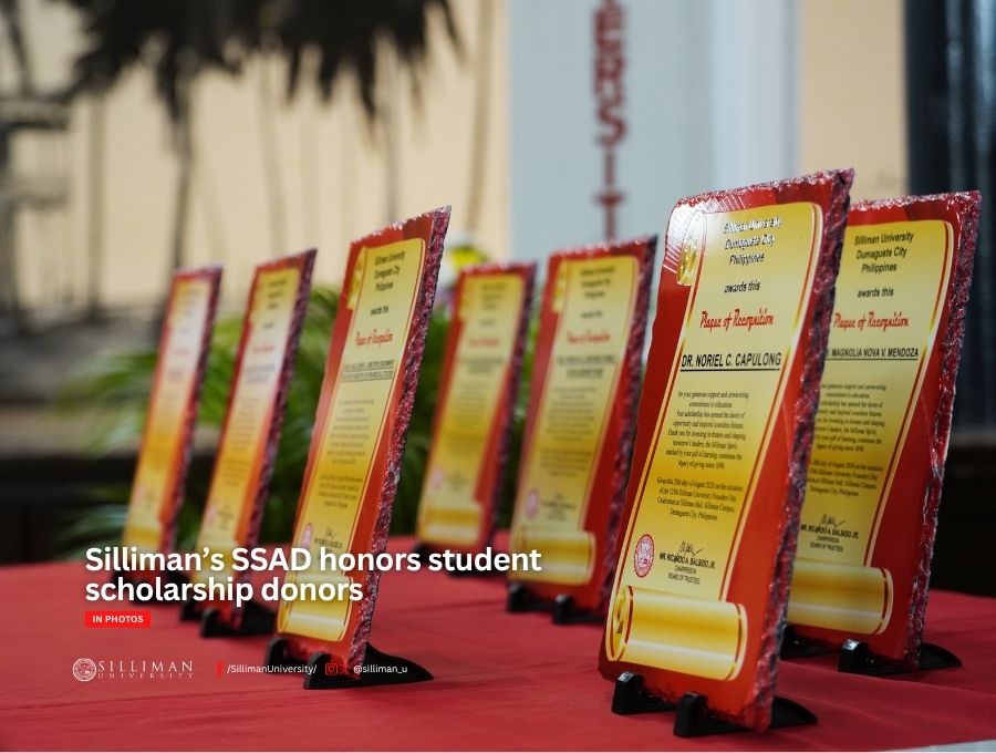 Silliman’s SSAD honors student scholarship donors Silliman’s SSAD honors student scholarship donors