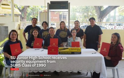 SU Junior High School receives security equipment from SUHS Class of 1990