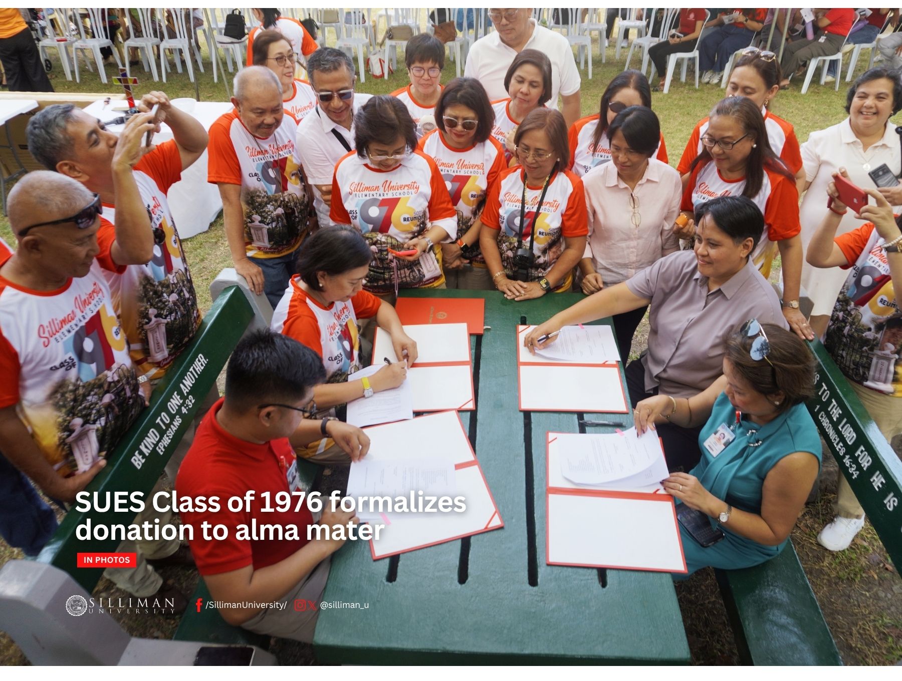 SUES Class of 1976 formalizes donation to alma mater SUES Class of 1976 formalizes donation to alma mater