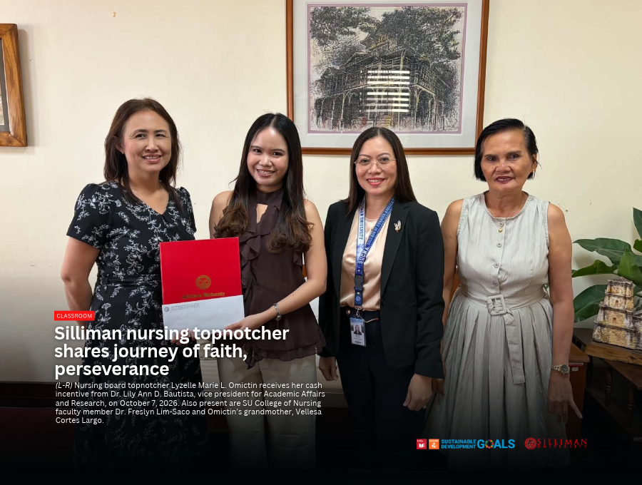 Silliman nursing topnotcher shares journey of faith, perseverance