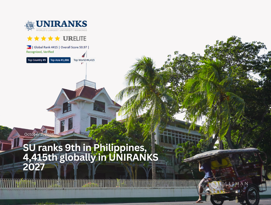 SU ranks 9th in Philippines, 4,415th globally in UNIRANKS 2027